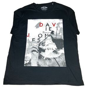 Casual Davie Jones T Shirt Graphic Black XXL Be Fearless Absence of Guilt